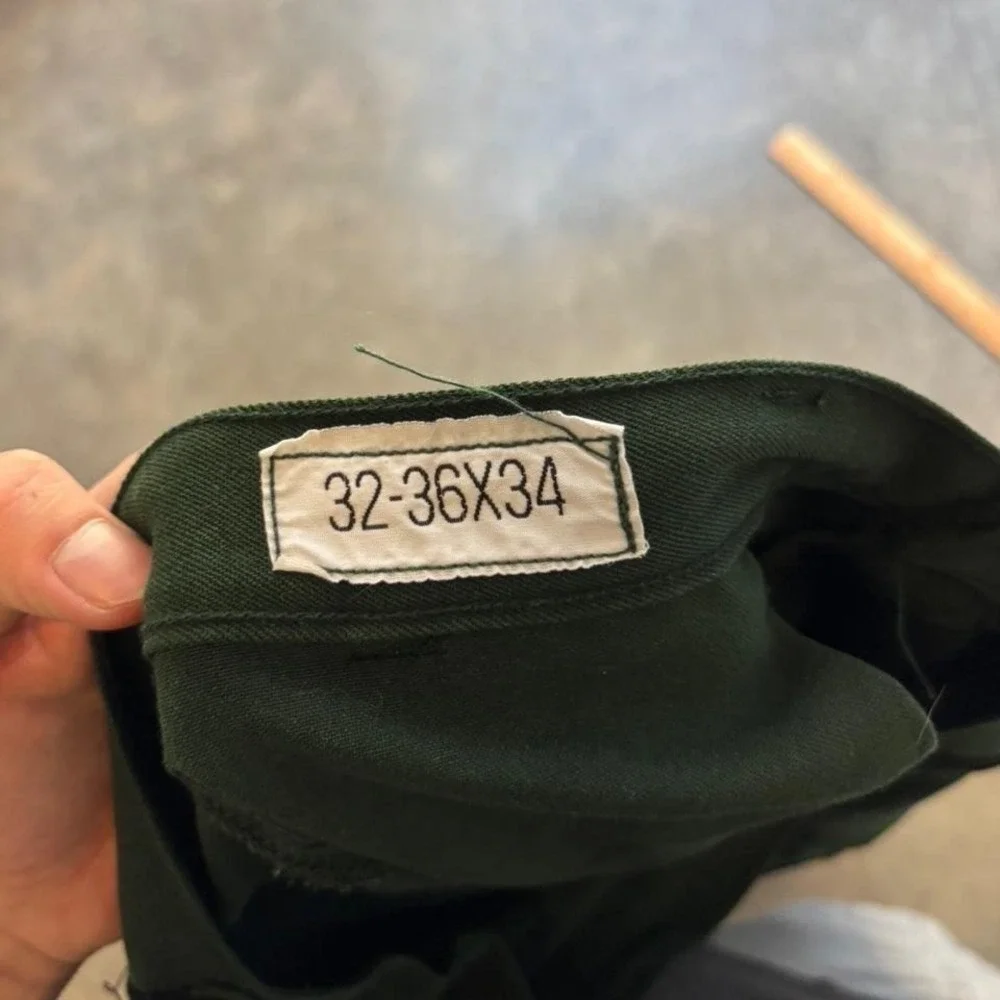 Vintage 80's 90's Forest Fire Fighter FSS Button Ranger Cargo Pants 32-36x34